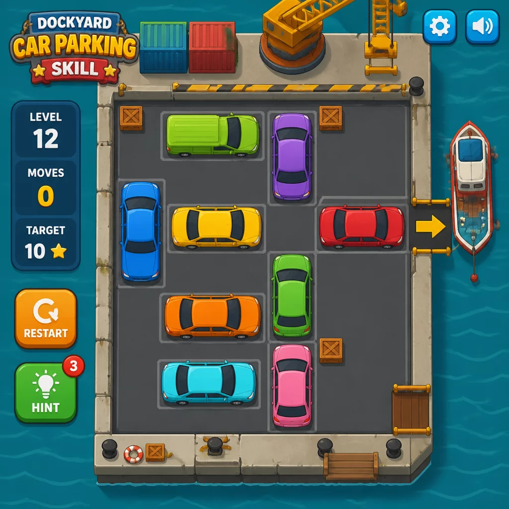 Dockyard Car Parking Skill