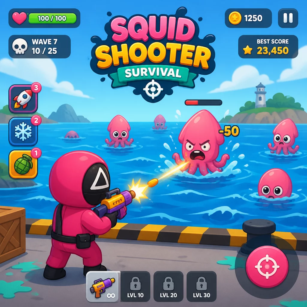 Squid Shooter Survival