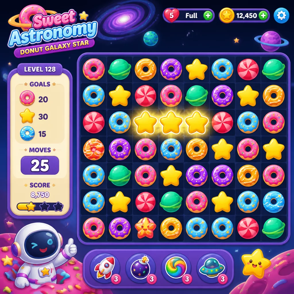 Sweet Astronomy Donut Galaxy Star